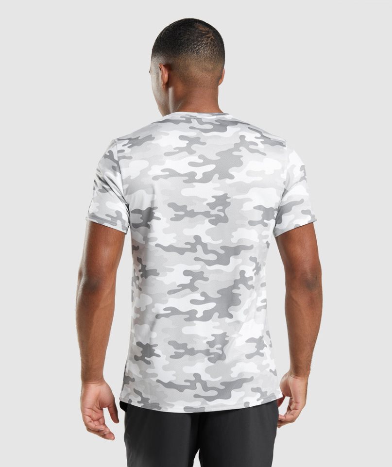 Men's Gymshark Arrival T-Shirts Camo | CA D0N6A5